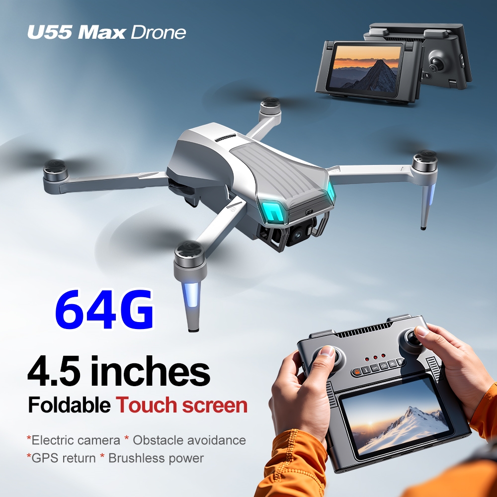 طائرة NCZOBOE U55 بدون طيار مز - مراجعة Drone Gimbal 2 Axis وسعره